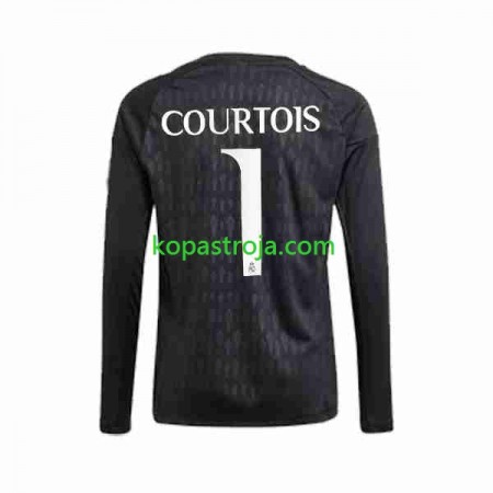 Billiga Fotbollströjor Real Madrid Thibaut Courtois 1 Målvakt Borta tröja 2023/24 Långärmad